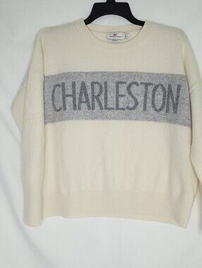 VINEYARD VINES Women's Cashmere Charleston Intarsia Sweater LARGE